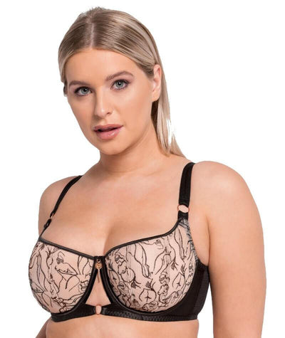 Scantilly Sex Education Balcony Bra - Black/Latte Bras