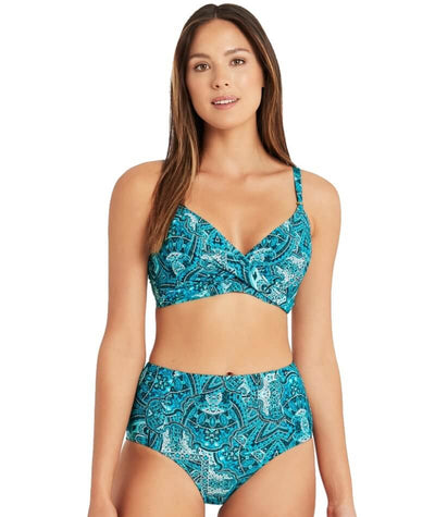 Bella Balconette Bikini Top, Sage blue