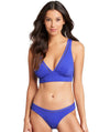 Sea Level Chantilly Triangle Bikini Top - Azure Swim