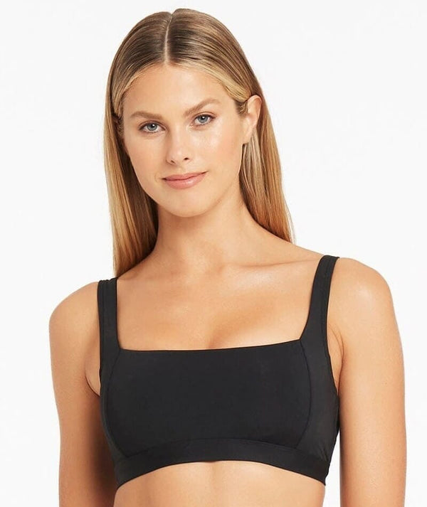 Eco Essentials Square Neck Bra – Hot Pink – Sea Level US