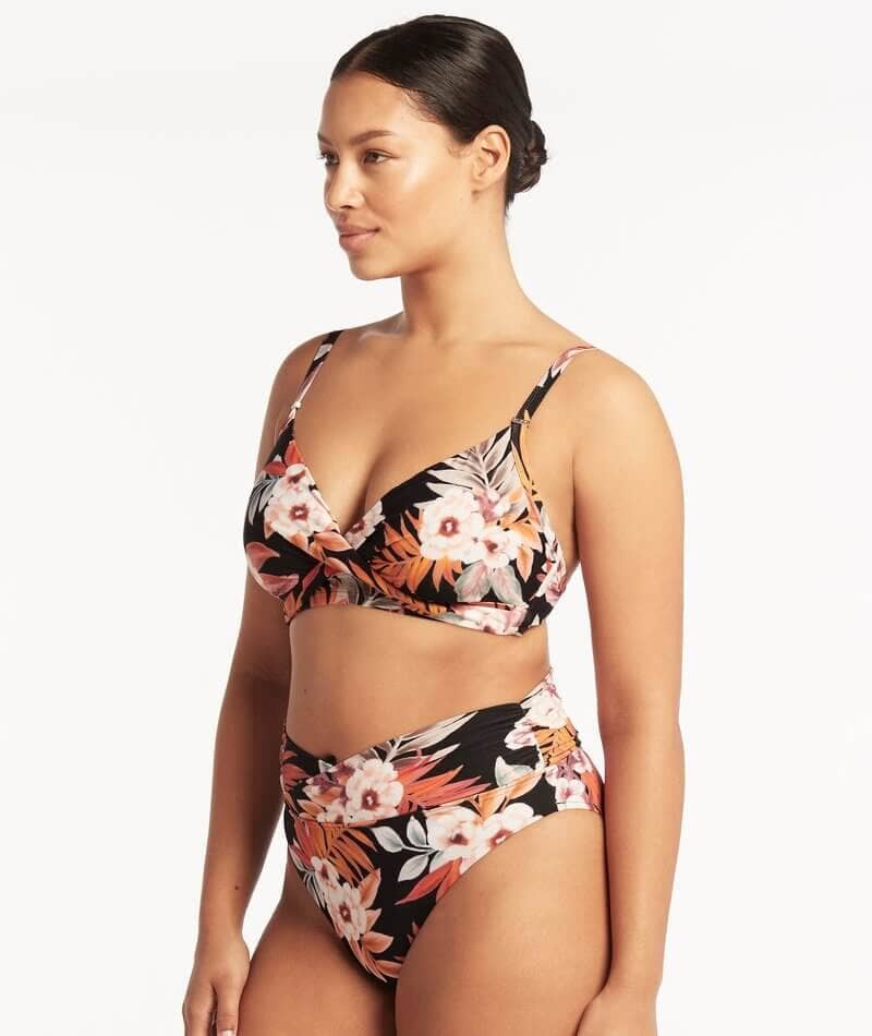 Seafolly Goddess U Tube Bandeau Bikini Top (DD Cup) Size 4 – Mall Closeouts