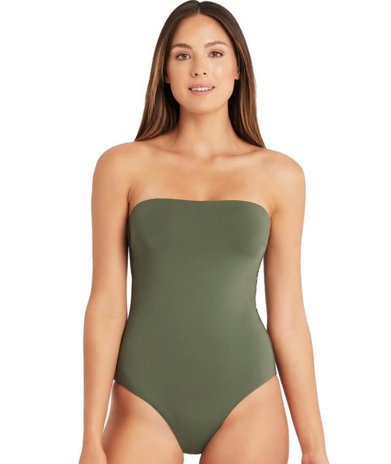 Women's Plus Essentials Bandeau Swimsuit