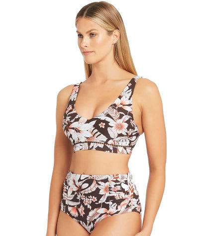 Sea Level Tamarin D-DD Cup Bralette With Hidden Underwires - Sepia Swim