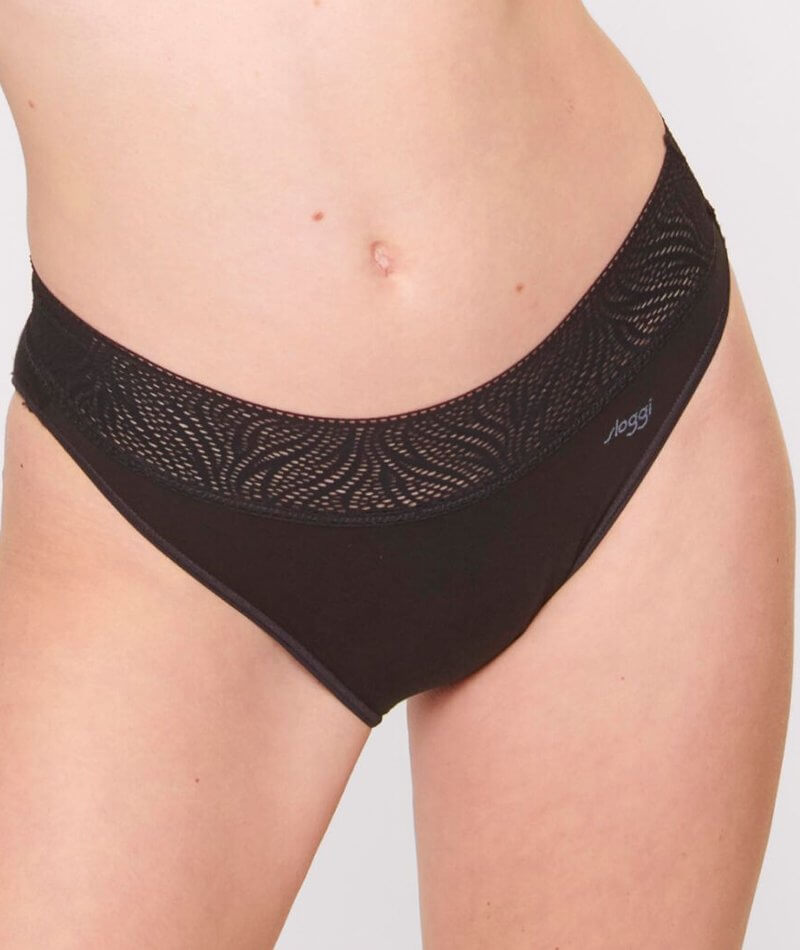 Buy Black Full Brief Medium Flow Period Knickers 2 Pack from Next USA