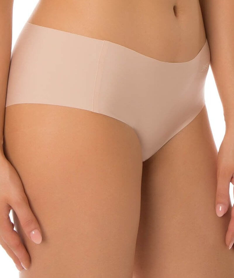 Sloggi Womens Zero Feel High Waisted Seamfree Cotton Underwear or Panties  Basic Maxi Briefs (Skin, XL, 3 Pack) 