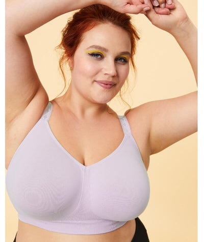 Sugar Candy Crush Fuller Bust Seamless F-HH Cup Wire-free Lounge Bra - -  Curvy Bras