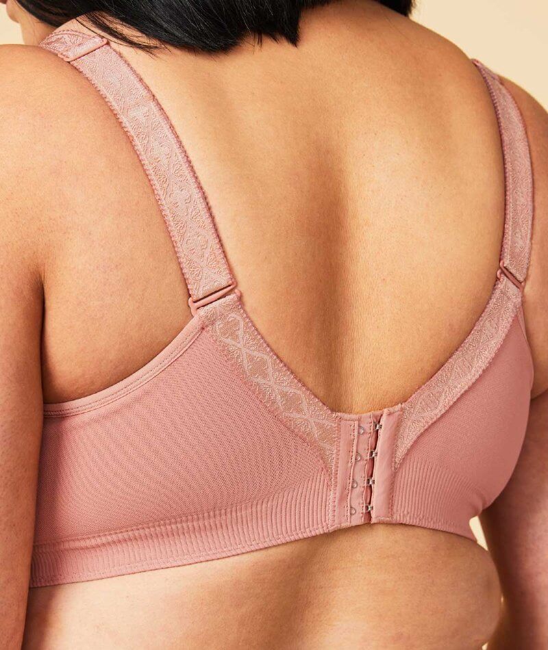 Sugar Candy Fuller Bust Seamless F-Hh Cup Wire-Free Lounge Bra - Rosew -  Curvy