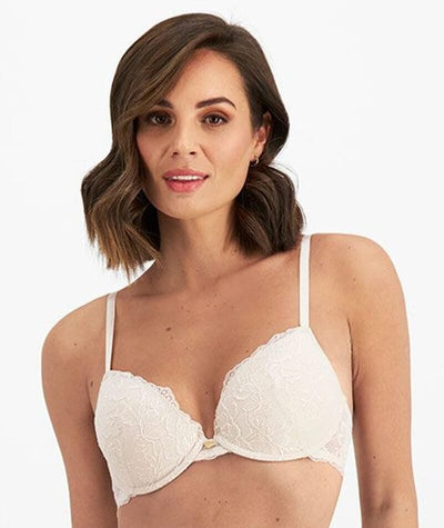 Temple Luxe by Berlei Lace Level 1 Push Up Bra - New Pastel Rose - Curvy  Bras