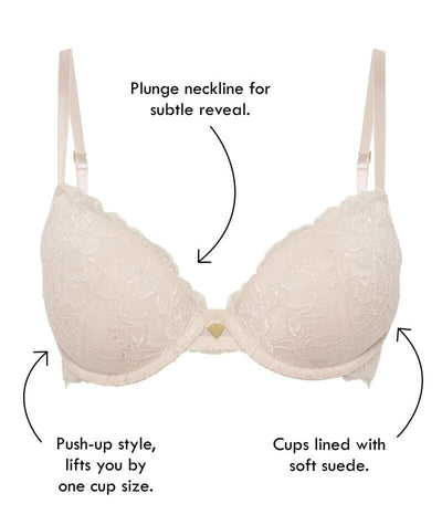 Temple Luxe by Berlei Lace Level 1 Push Up Bra - New Pastel Rose