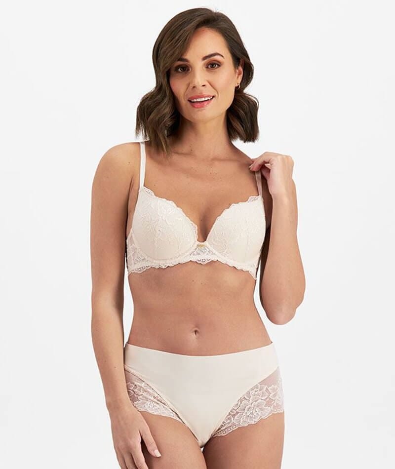 LUVLETTE Double Up Lace Push-Up Bra