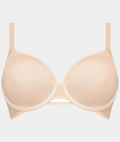 Oplxuo Women's 18 Hour T-Shirt Bras Soft Smoothing Wire-Free Padded Bra  Push Up Molded Everyday Bralette Small Cup Underwear Beige at   Women's Clothing store