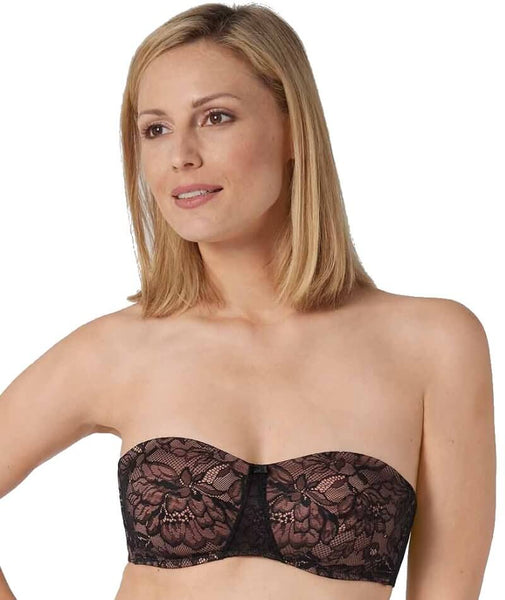  TRIUMPH Women's Petite Endearing Lace Strapless Bra, Black, 34A  : Clothing, Shoes & Jewelry