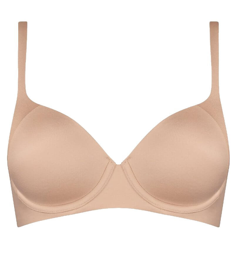 Triumph Body Make-up Soft Touch Padded Bra - Neutral Beige - Curvy Bras