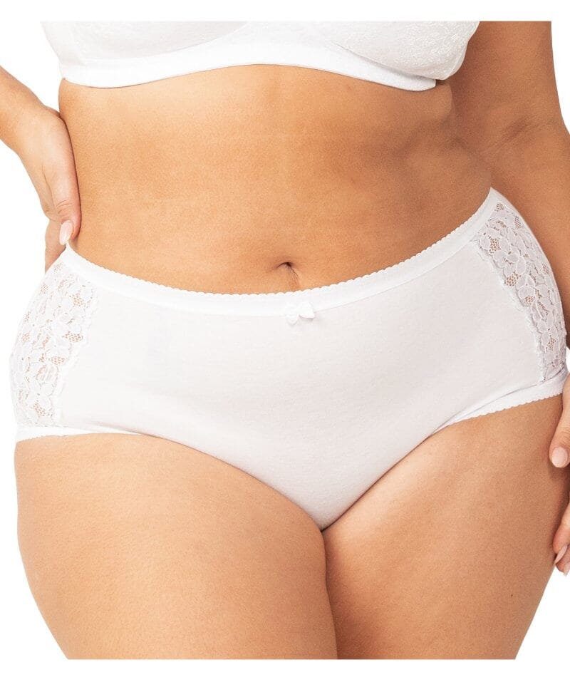 Buy White High Leg Comfort Lace Knickers from Next Malta