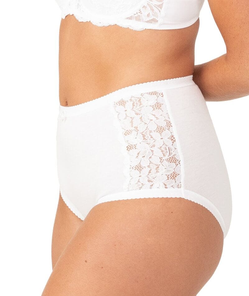 Buy Pride Apparel Ladies Pure White Cotton Panties (Pack of 3) at