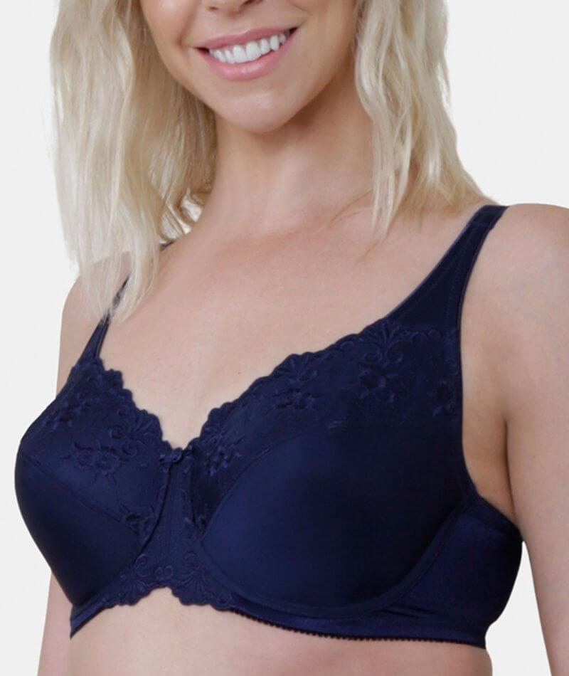 Less Is More Cup Style Bra (Mint - Navy Blue) – Qiwion