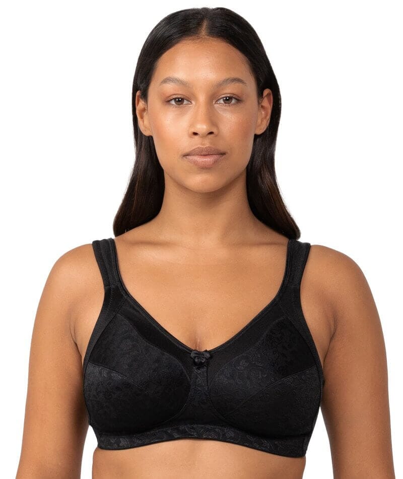 adviicd Balconette Bras for Women Womens Wireless Bra, Comfort Shaping Full  Figure Wire-Free Bra Black 36