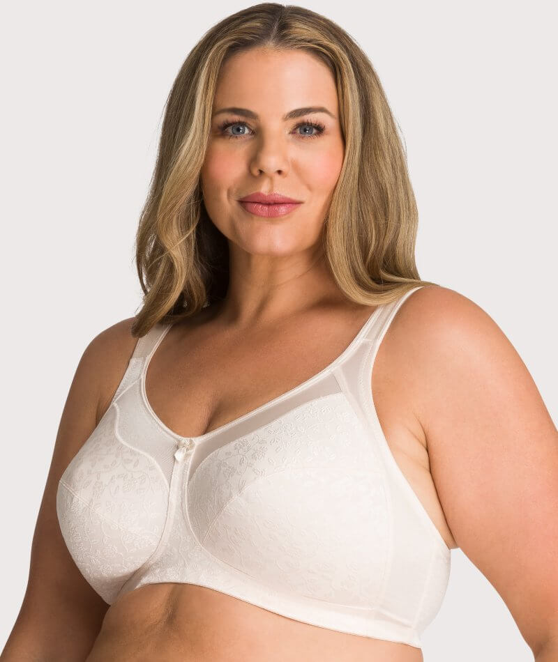 MJUHNHH Push Up Bras for Women, Plus Size Seamless Wire Free Soft Cup  Everyday Bra, Comfortable Sports Seamless Bra (Color : Nude, Size : 44DD)