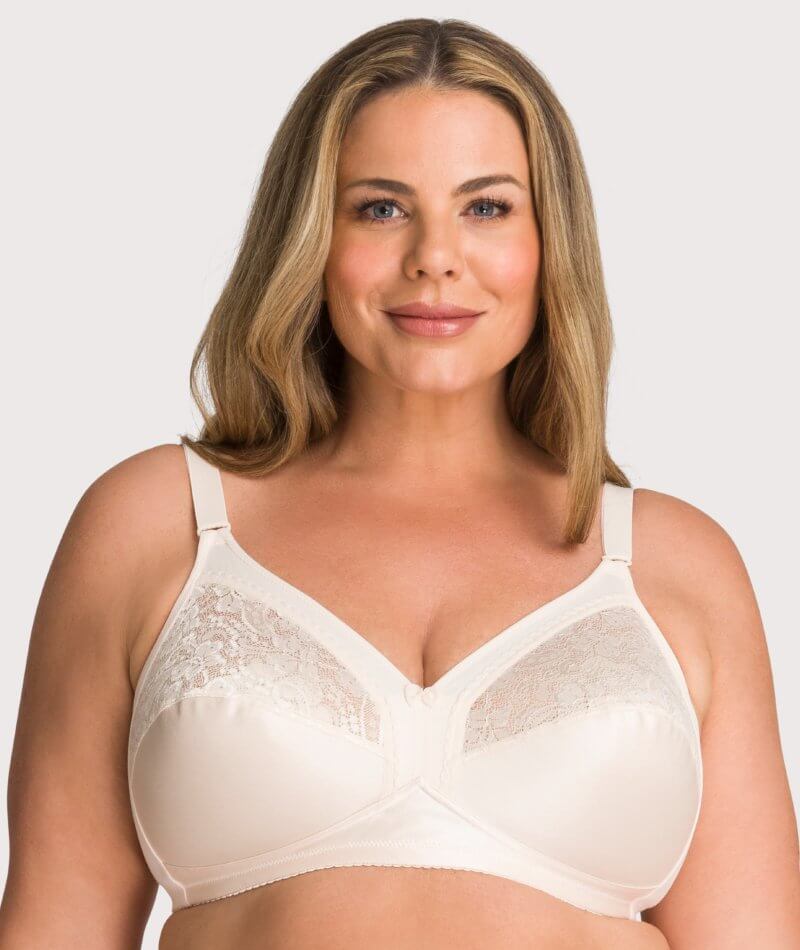 Push Up Bras for Women,Plus Size Floral Lace Underwire Soft Cup Everyday Bra  (Color : White, Size : 38C) : : Clothing, Shoes & Accessories