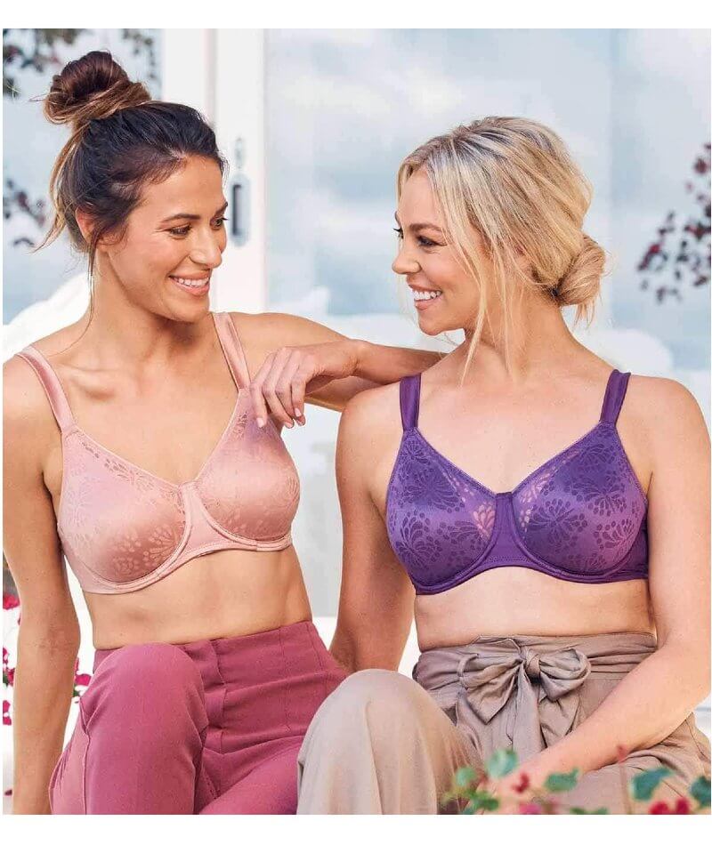 Buy Triumph Minimizer 121 Wired Non Padded Comfortable High Support Big Cup  Bra - Purple online