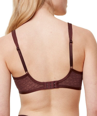 Triumph Signature Sheer Underwired Minimiser Bra - Decadent Chocolate Bras