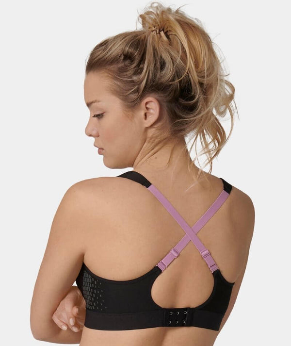 Buy Triumph Triaction Energy Lite Triaction Padded Wireless Extreme Bounce  Control Multioptional Straps Spacer-Cup Big-Cup Sports Bra - Black at  Rs.1250 online