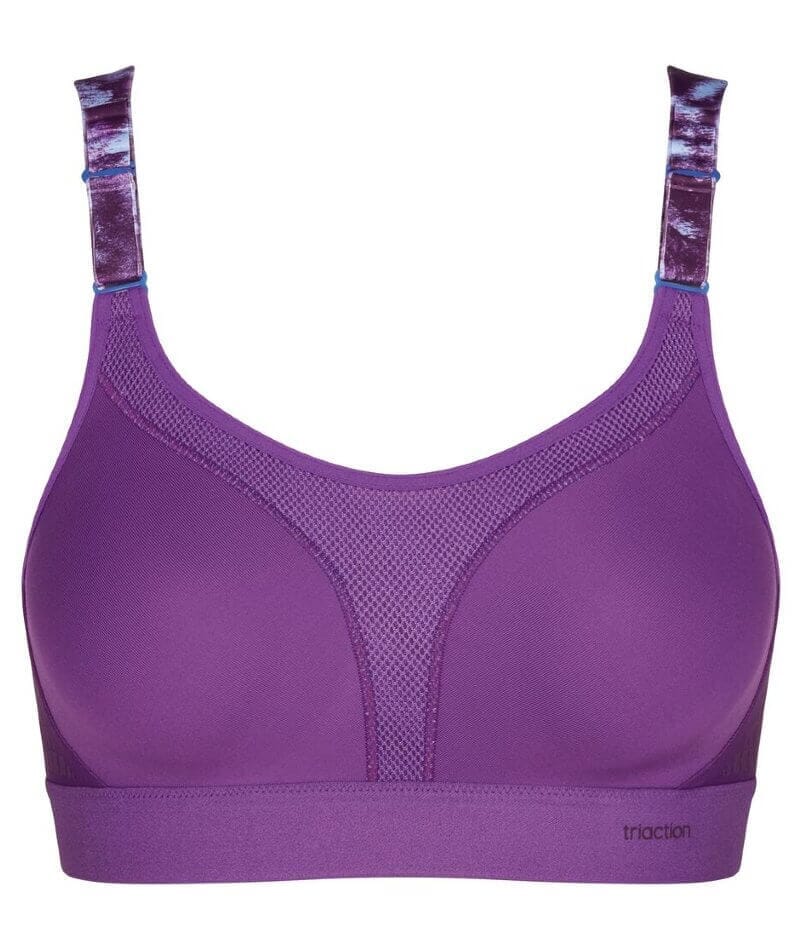 Triumph Triaction Extreme Lite Sports Bra - Purple Passion - Curvy Bras