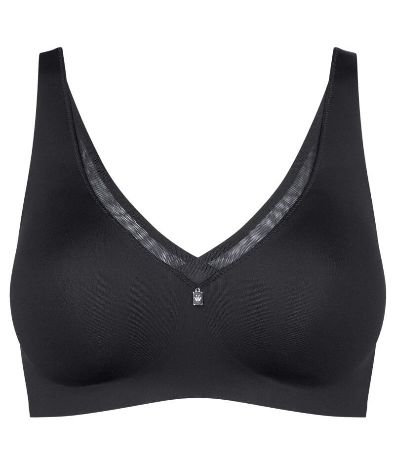 Selfcare Set Of 2 Seamless Moulded Cup Bras-Black at Rs 360