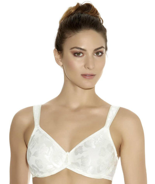Wacoal Embrace Lace Plunge Underwire Bra - Naturally Nude / Ivory