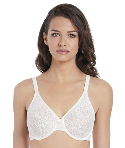 Wacoal Halo Lace Underwired Lace Bra 851205 Non Padded Stretch Lace Bra